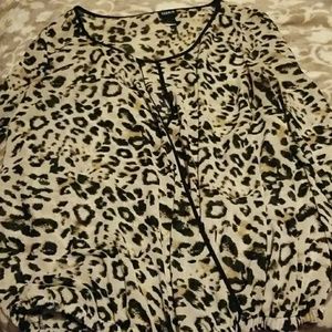 Torrid Size 2 Open Front Sheer Shirt